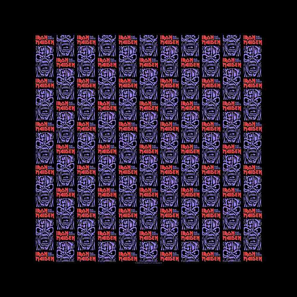 Iron Maiden - Est 1975 Bandana - Black/Multicolours